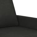Miniatyrbild 5 av 8: vidaXL 2-sitssoffa svart 140 cm tyg