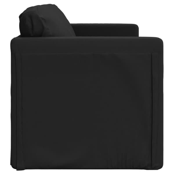 vidaXL 2-i-1 sovesofa 112x174x55 cm kunstlæder sort