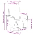 Miniatyrbild 10 av 11: vidaXL Reclinerfåtölj med fotstöd brun konstläder