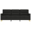 Miniatyrbillede 3 af 8: vidaXL 3-personers sofa 180 cm stof sort