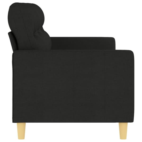 vidaXL 3-personers sofa 180 cm stof sort