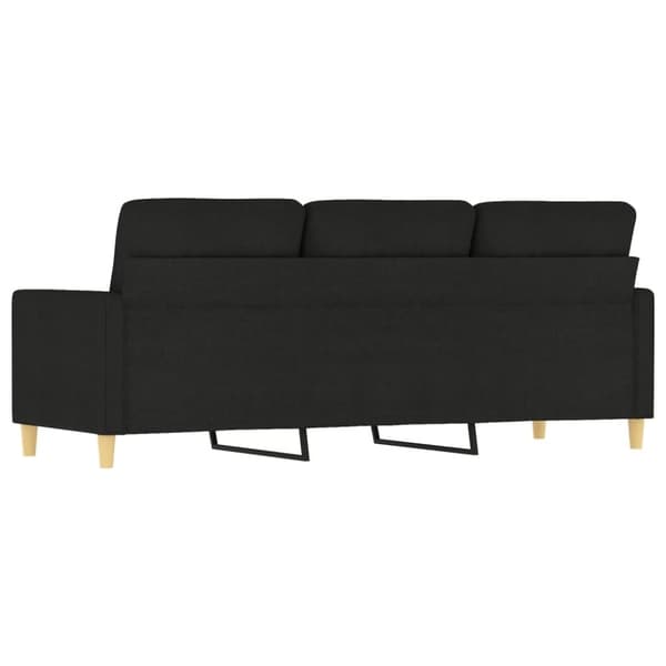 vidaXL 3-personers sofa 180 cm stof sort