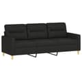 Miniatyrbillede 2 af 8: vidaXL 3-personers sofa 180 cm stof sort