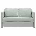 Miniatyrbillede 6 af 11: vidaXL 2-i-1 sovesofa 122x204x55 cm velour lysegrå