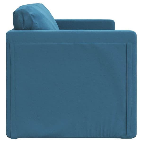 vidaXL 2-i-1 sovesofa 122x204x55 cm velour blå