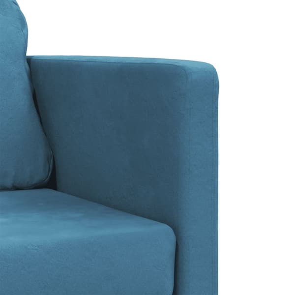 vidaXL 2-i-1 sovesofa 122x204x55 cm velour blå