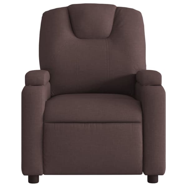 vidaXL Reclinerfåtölj mörkbrun tyg