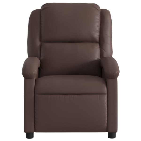 vidaXL Massagefåtölj brun konstläder
