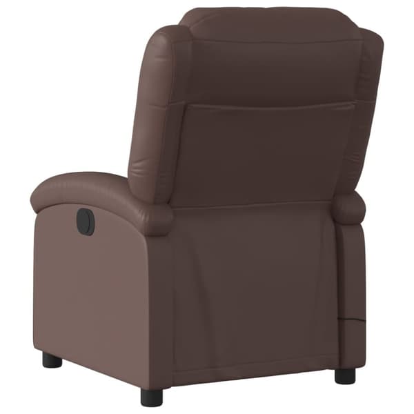 vidaXL Massagefåtölj brun konstläder