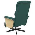 Miniatyrbild 4 av 9: vidaXL Reclinerfåtölj med fotstöd mörkgrön tyg