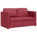 Miniatyrbillede 4 af 11: vidaXL 2-i-1 sovesofa 112x174x55 cm kunstlæder vinrød