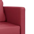 Miniatyrbillede 8 af 11: vidaXL 2-i-1 sovesofa 112x174x55 cm kunstlæder vinrød