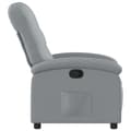 Miniatyrbild 4 av 11: vidaXL Reclinerfåtölj ljusgrå tyg