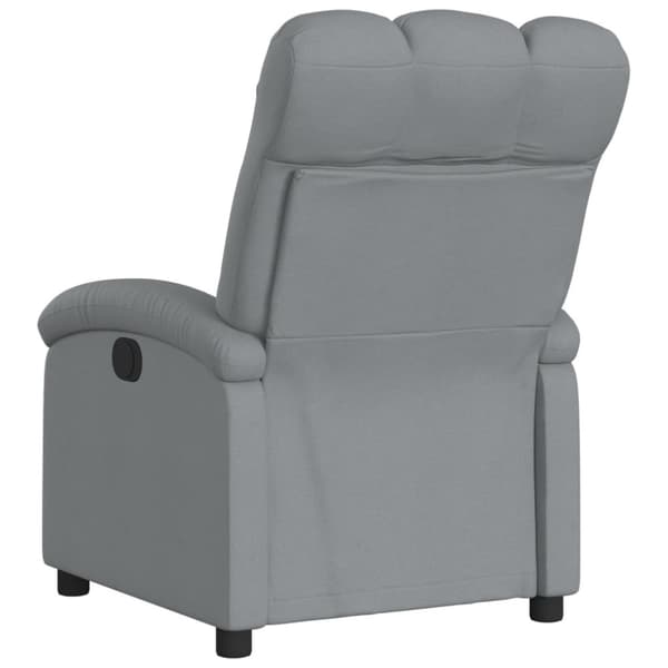 vidaXL Reclinerfåtölj ljusgrå tyg