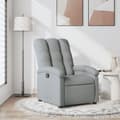 Miniatyrbild 1 av 11: vidaXL Reclinerfåtölj ljusgrå tyg