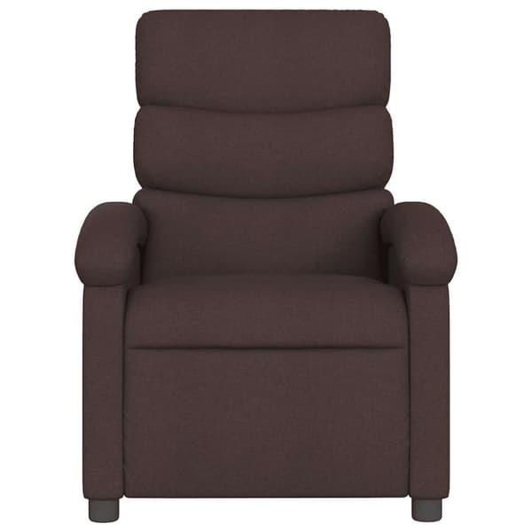 vidaXL massagestol stof mørkebrun