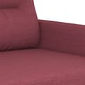 Miniatyrbillede 6 af 8: vidaXL 2-personers sofa 120 cm stof vinrød