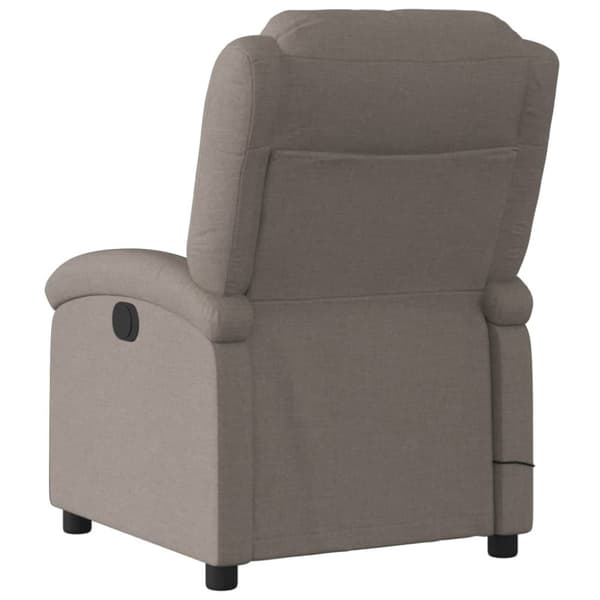 vidaXL massagestol stof gråbrun