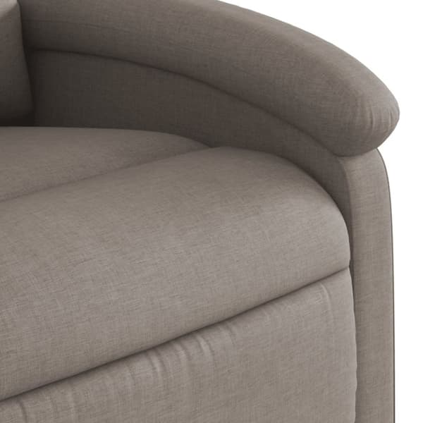 vidaXL Massagefåtölj taupe tyg