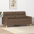 Miniatyrbillede 8 af 8: vidaXL 2-personers sofa 140 cm stof brun