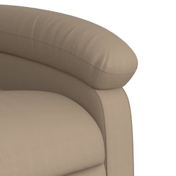 vidaXL Reclinerfåtölj cappuccino konstläder
