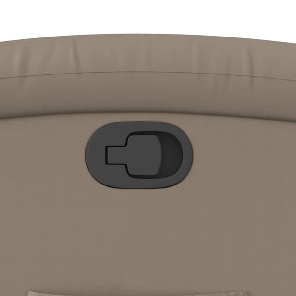 vidaXL Reclinerfåtölj cappuccino konstläder