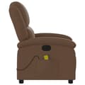 Miniatyrbild 5 av 11: vidaXL Massagefåtölj brun tyg