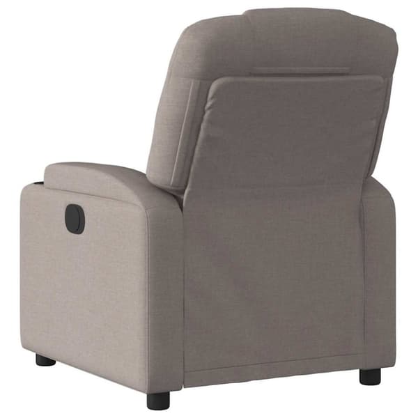 vidaXL Massagefåtölj taupe tyg