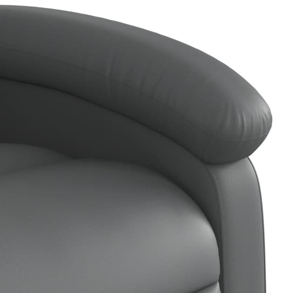 vidaXL Reclinerfåtölj grå konstläder