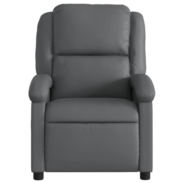 vidaXL Reclinerfåtölj grå konstläder