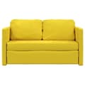 Miniatyrbillede 6 af 11: vidaXL 2-i-1 sovesofa 122x204x55 cm velour mørkegul