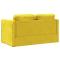 Miniatyrbillede 8 af 11: vidaXL 2-i-1 sovesofa 122x204x55 cm velour mørkegul