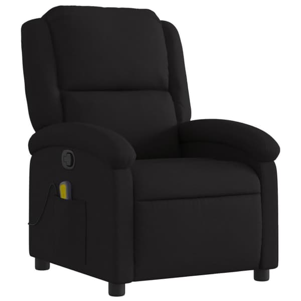 vidaXL Massagefåtölj svart tyg