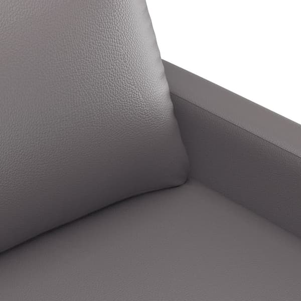 vidaXL sofasæt 3 dele med hynder kunstlæder grå
