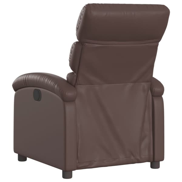 vidaXL Reclinerfåtölj brun konstläder