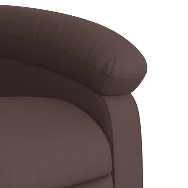 vidaXL Reclinerfåtölj brun konstläder