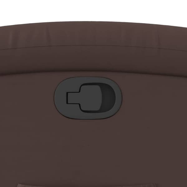 vidaXL Reclinerfåtölj brun konstläder