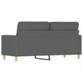 Miniatyrbillede 4 af 8: vidaXL 2-personers sofa 140 cm stof mørkegrå