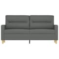 Miniatyrbillede 2 af 8: vidaXL 2-personers sofa 140 cm stof mørkegrå