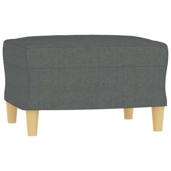 vidaXL sofasæt 4 dele med hynder stof mørkegrå