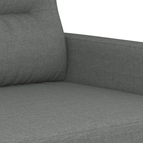 vidaXL sofasæt 4 dele med hynder stof mørkegrå
