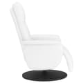 Miniatyrbild 4 av 9: vidaXL Reclinerfåtölj med fotstöd vit konstläder