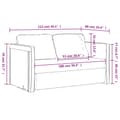 Miniatyrbillede 10 af 11: vidaXL 2-i-1 sovesofa 112x174x55 cm stof creme