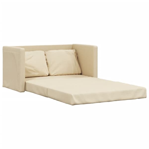 vidaXL 2-i-1 sovesofa 112x174x55 cm stof creme