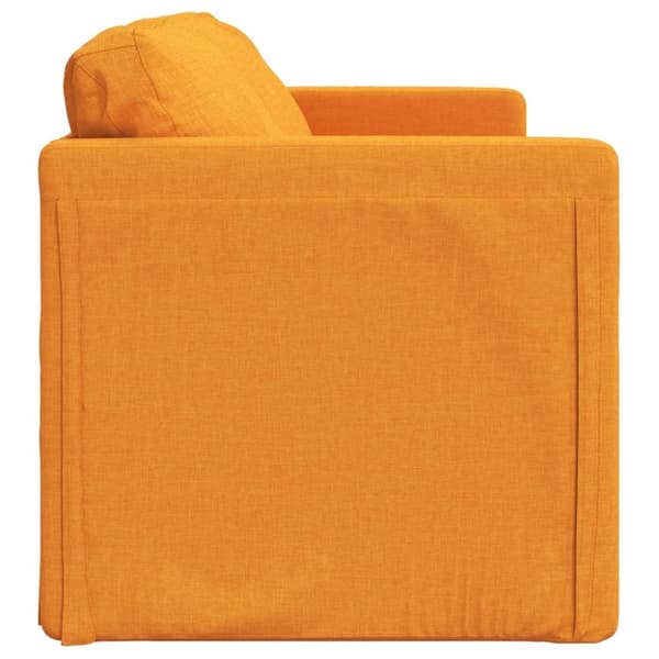 vidaXL 2-i-1 sovesofa 112x174x55 cm stof mørkegul