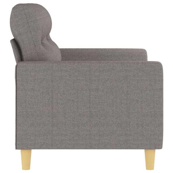 vidaXL 2-personers sofa 120 cm stof gråbrun