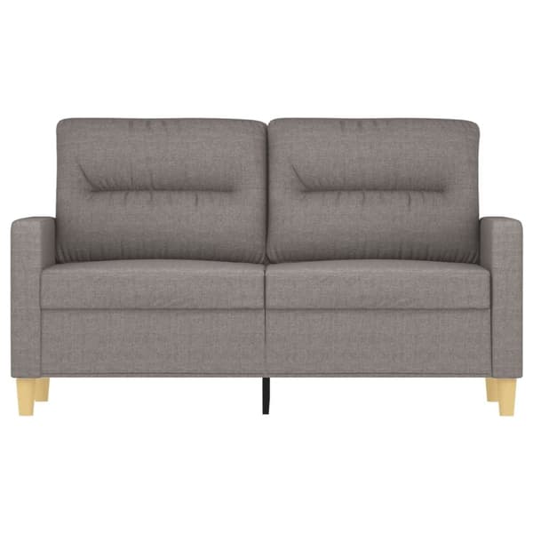 vidaXL 2-personers sofa 120 cm stof gråbrun