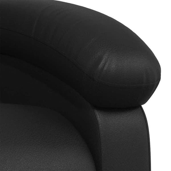 vidaXL Massagefåtölj svart konstläder