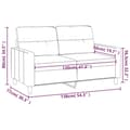 Miniatyrbillede 7 af 8: vidaXL 2-personers sofa 120 cm stof cremefarvet