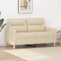 Miniatyrbillede 8 af 8: vidaXL 2-personers sofa 120 cm stof cremefarvet